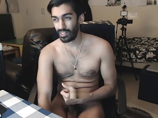 Hot hairy Indian cumshow cumshot big cock amateur